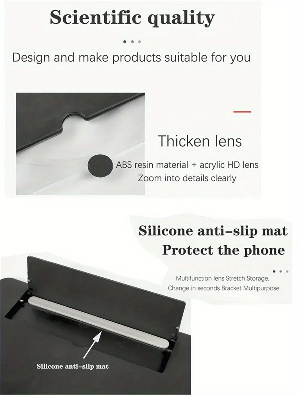 Mobiilinäytön vahvistin sinisen valon suodattimella