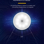 Smart LED-nattlys med bevegelsessensor – oppladbar