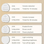 LumiDream™ White Noise & RGB Nattlampa – Sömnmaskin för Barn med Lugnande Ljud, LED Ljus & Timer