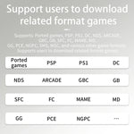 RetroSpel 34XX – bärbar spelkonsol 3,4” IPS med WiFi & Bluetooth