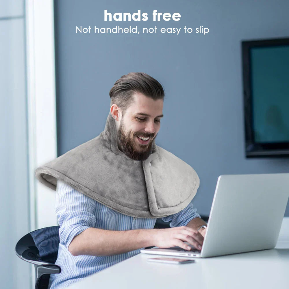 Sähköinen lämmitystyyny niskaan ja hartioihin