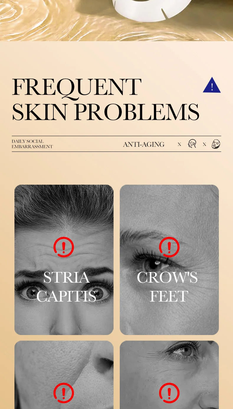 KollagenMask™ – 10-pack Anti-Åldrande Ansiktsmasker med Fukt & Lyster