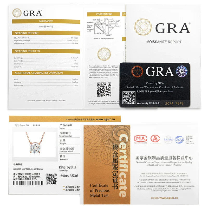 Halsband Cornelia (roséfärgat halsband med gnistrande sten 1–5 ct)