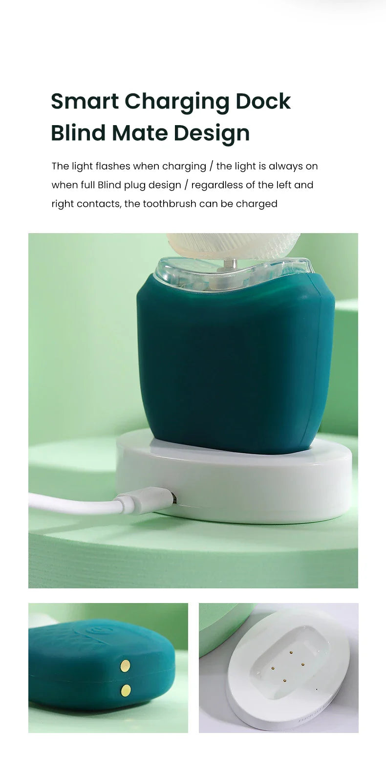 U-Brush™ – Elektrisk Tandborste med 360° Rengöring