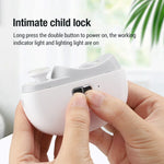 Elektrisk nagelklippare med ljus – automatisk nageltrimmer