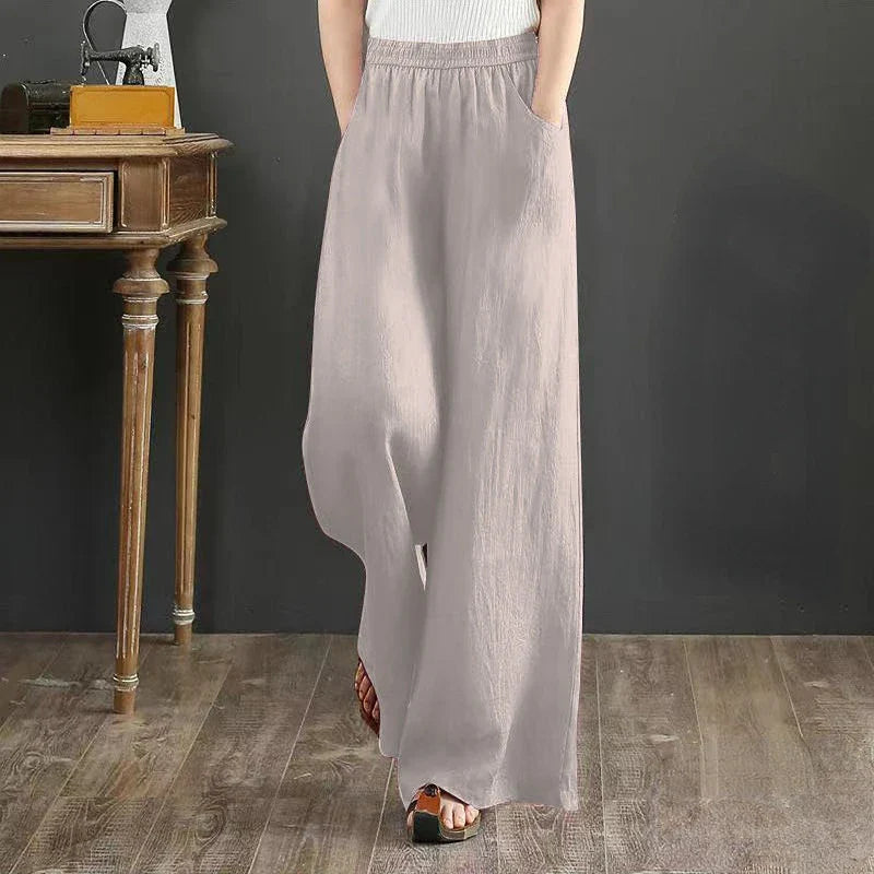 Vida linnebyxor för kvinnor