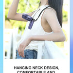 Hopfällbar Mini-Fläkt med Halsrem & Ställ – 3000mAh