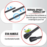 Fiskespö – ultralätt kolfiber 2,1 m spinnspö