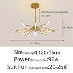 Nordisk taklampa LED – roterande design för vardagsrum & sovrum