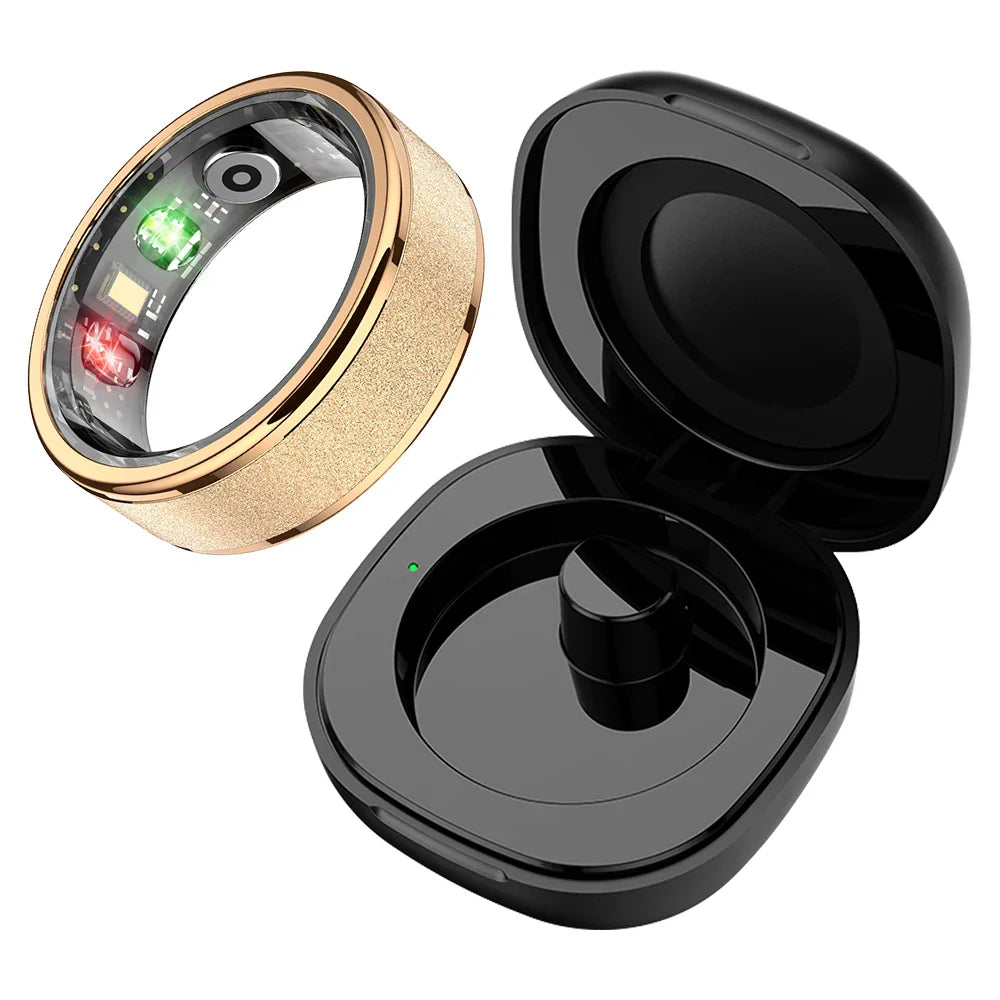 Smart ring – sömn & hälsomonitor med laddfodral