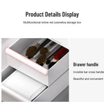 Sminkförvaring – vit låda för makeup & hudvård, plast