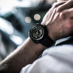 Schweizisk Automatisk Herrklocka 47mm Vattentät Skelettdesign NFC