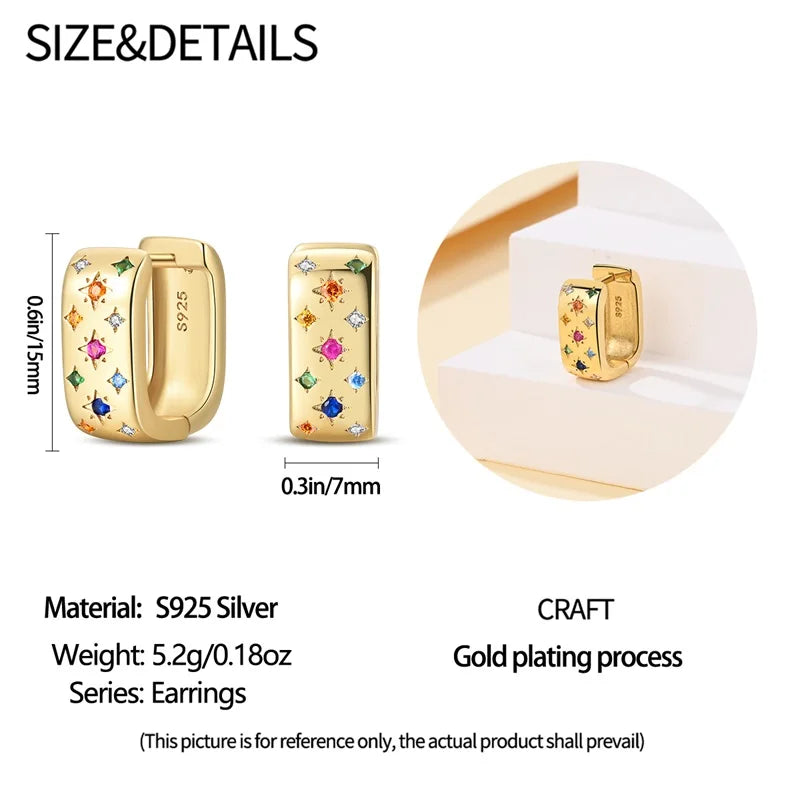 Eleganta örhängen – hoops med stjärnor, månar & pärlor