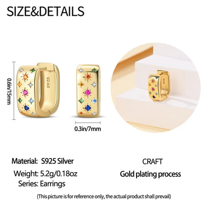 Eleganta örhängen – hoops med stjärnor, månar & pärlor