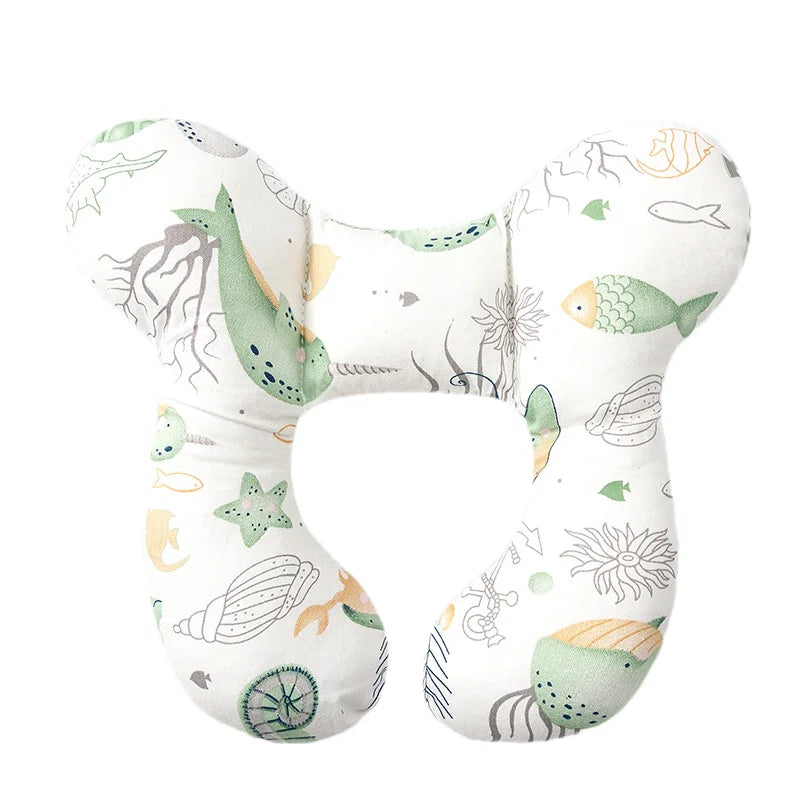 BarnKudde™ – U-formad Nackkudde med Barnmotiv