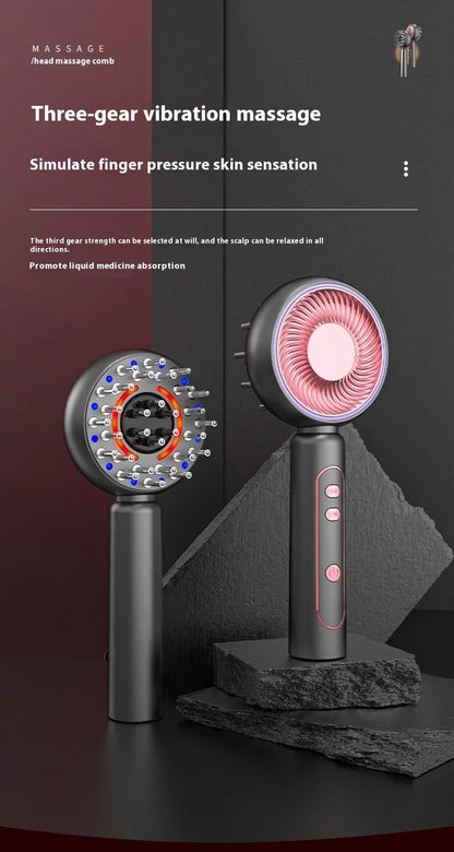 GrowComb™ – Elektrisk Hårbottenmassage med Rött Ljus