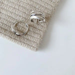 Ring Sanna (handgjord ring med oregelbundna vattendroppar & korsdesign)