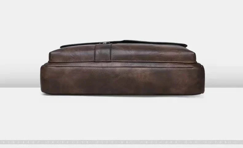 Herrportfölj i läder – business handväska för laptop & dokument