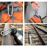 Karbinhake set 4–6 st – aluminium karbinhakar för friluftsliv & nycklar