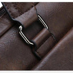 Herrportfölj i läder – business handväska för laptop & dokument