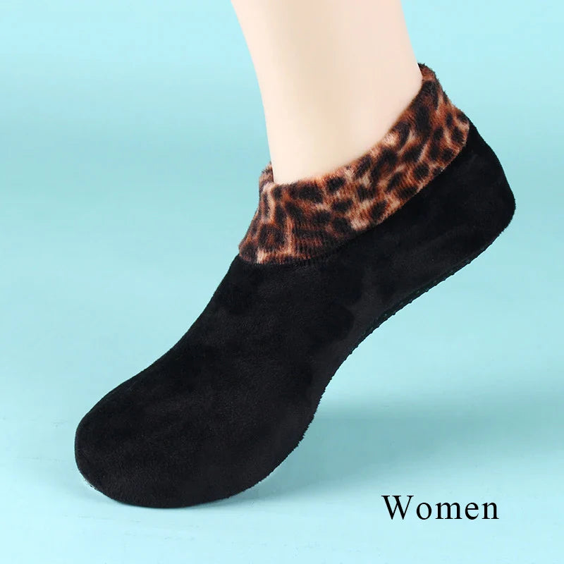 Lämpimät miesten sukat - liukumattomat fleece-sisäsukat