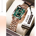 Klocka Karolina (damklocka i stål med kalender & vattenskydd)