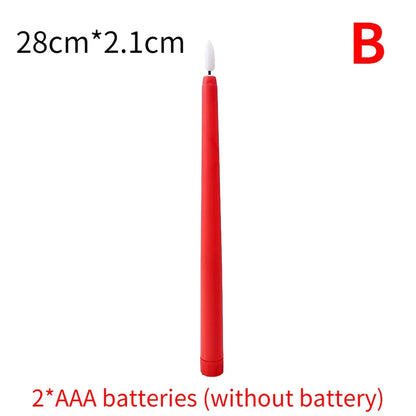 LED kyrkljus – spetsiga batteridrivna ljus för jul & högtider (1–4 st)