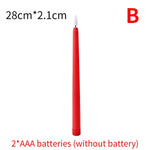 LED kyrkljus – spetsiga batteridrivna ljus för jul & högtider (1–4 st)
