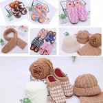 Chenillegarn 2 st – tjockt mjukt garn för filtar, tröjor & halsdukar