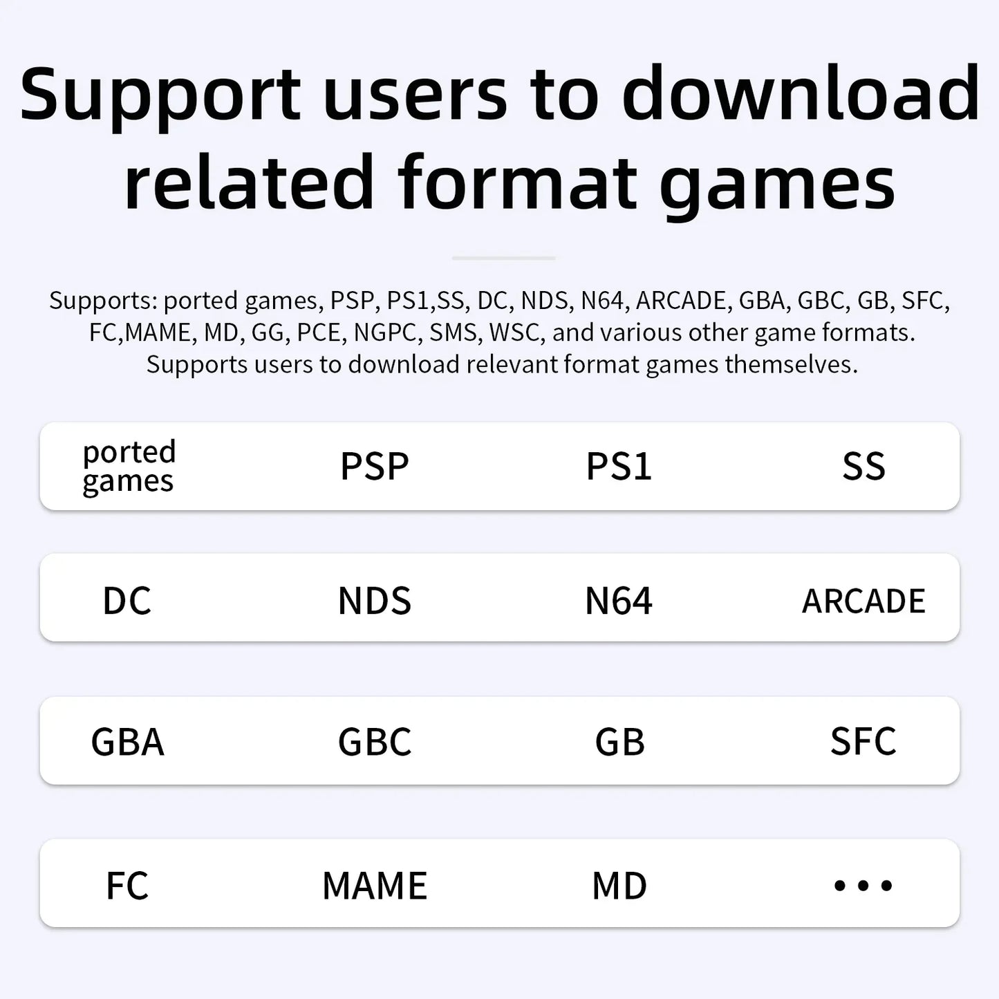 RetroSpel 40XXV – spelkonsol 4” IPS, WiFi & Bluetooth