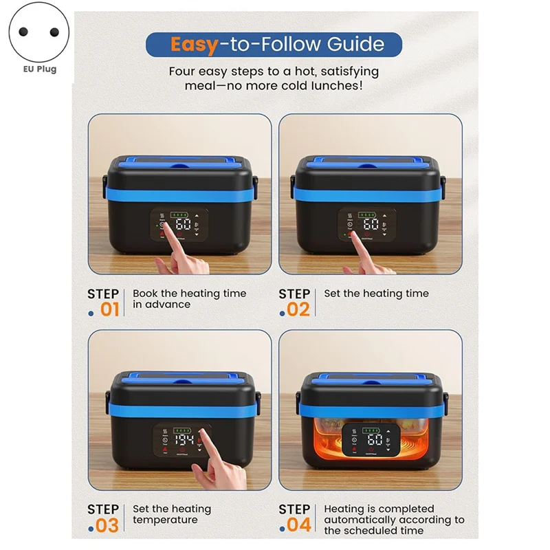 Elektrisk lunchlåda – värmelåda för resor & kontor