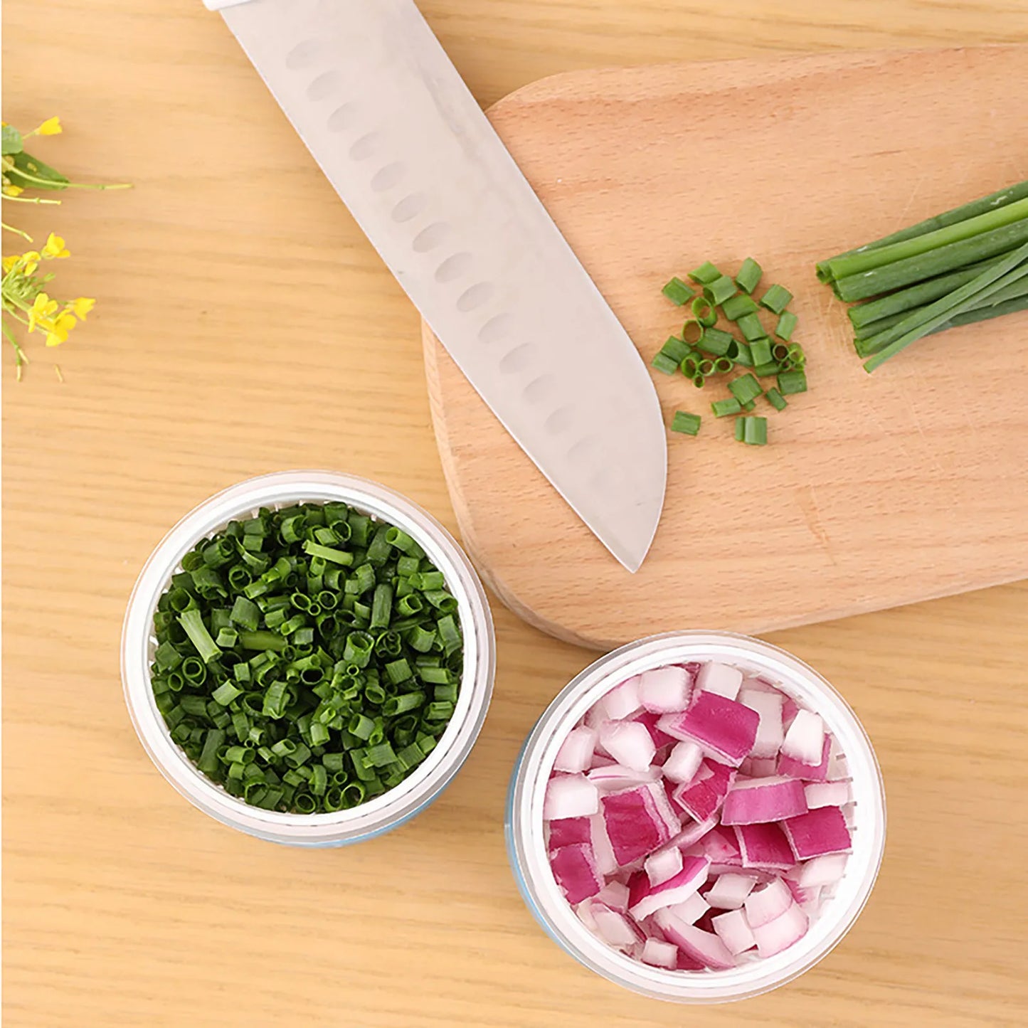 Matlåda med dränering – dubbel grönsaksförvaring