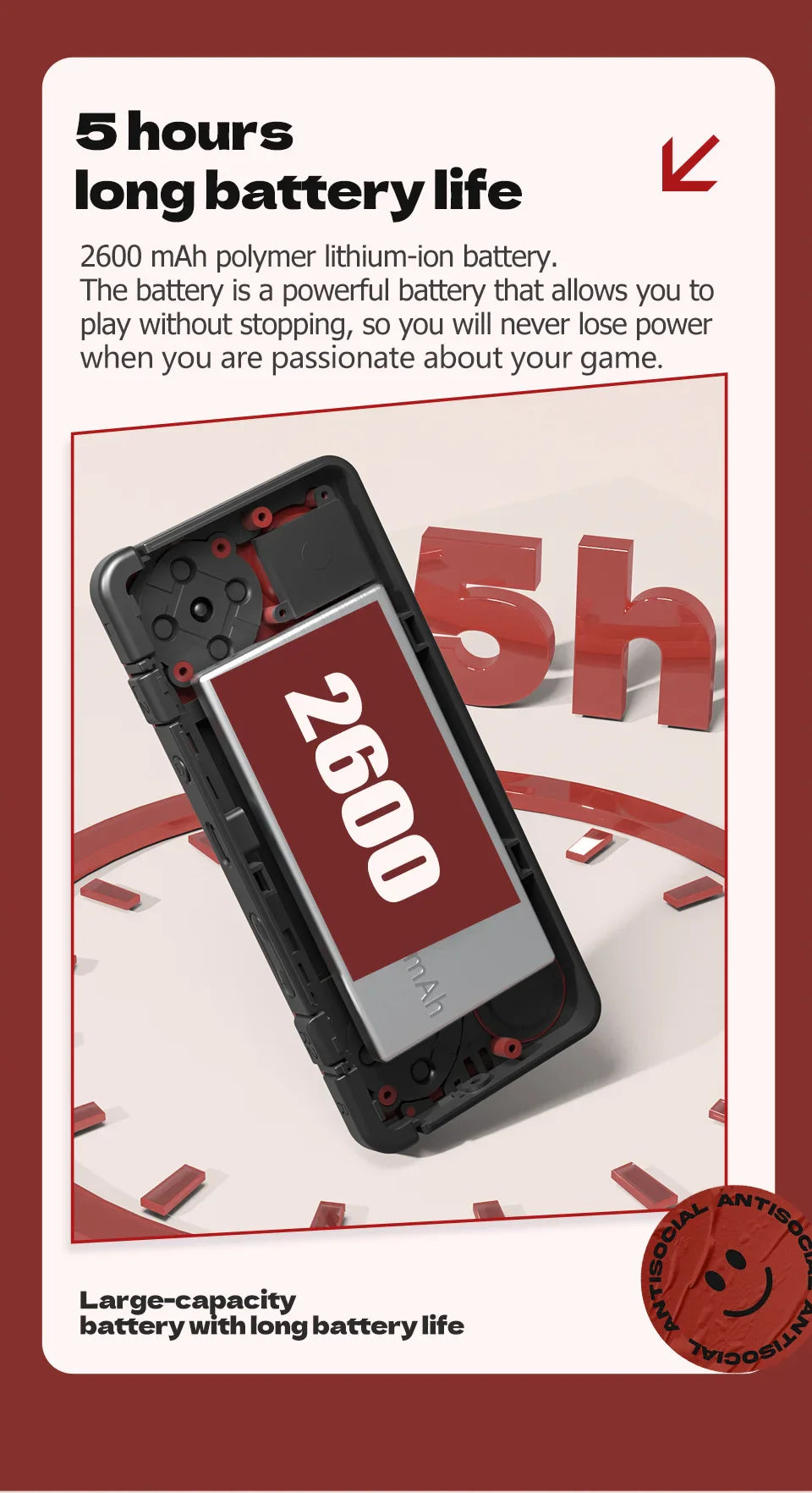 RetroPlay Mini A30 – bärbar retro spelkonsol 2,8” IPS, WiFi