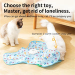 Interaktiv kattleksak – gömma & söka mus med fjäder & ljud