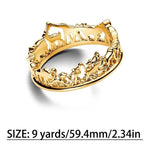 Ring Freja (ring med snöflinga, familjeträd & krona – symbolisk design)