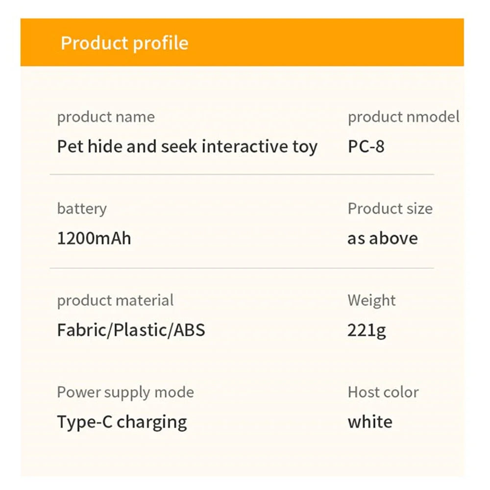 Interaktiv kattleksak – gömma & söka mus med fjäder & ljud