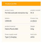 Interaktiv kattleksak – gömma & söka mus med fjäder & ljud