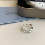 Ring Sanna (handgjord ring med oregelbundna vattendroppar & korsdesign)