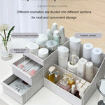 Sminkförvaring – vit låda för makeup & hudvård, plast