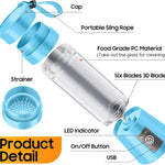 Mini mixer 380 ml – USB laddbar juice- & smoothieblender