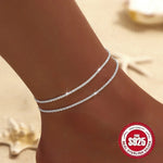 Fotlänk Linnea (kedja med zirkoner – vattentålig design)