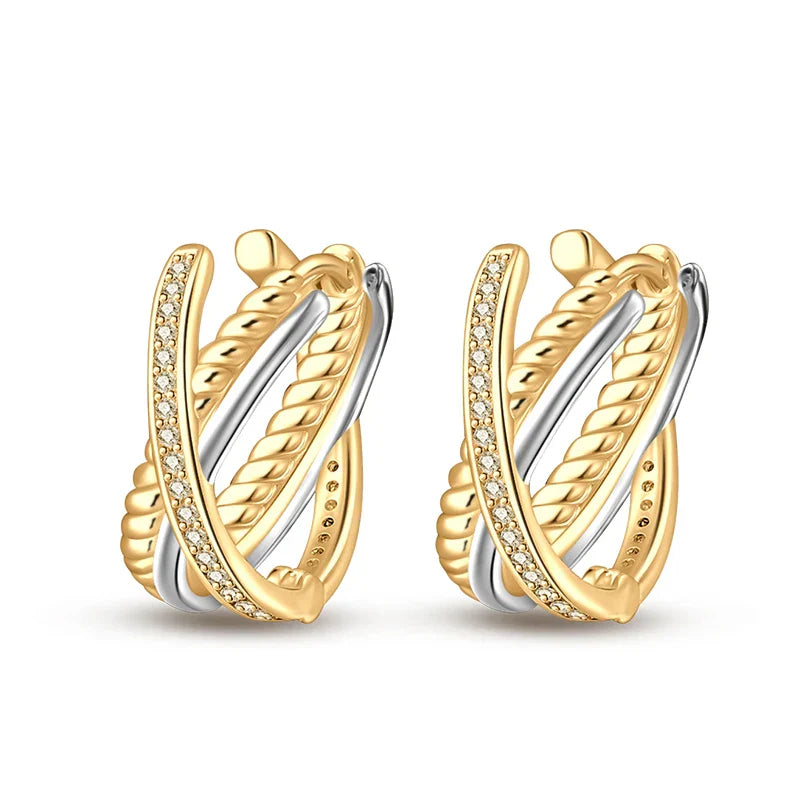 Eleganta örhängen – hoops med stjärnor, månar & pärlor