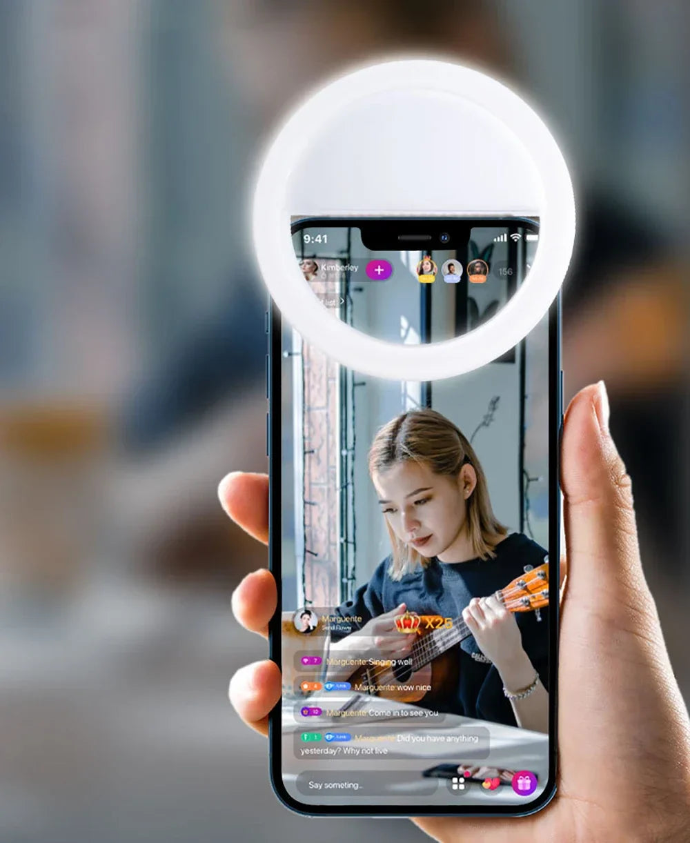 GlowRing™ – LED Selfie-lampa för Mobil