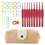 Virknålar med silikongrepp – set för virkning & stickning