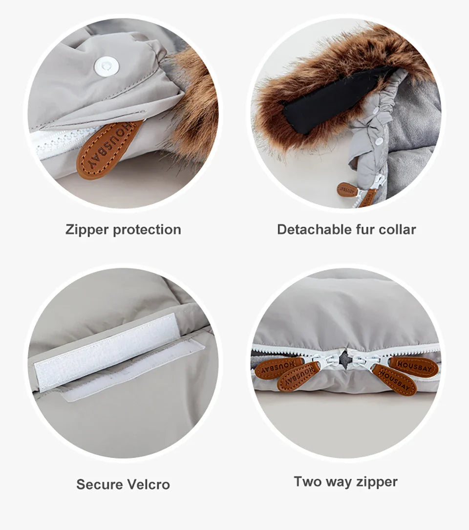 Premium Vinteråkpåse – Vind- & Vattentät (0–24 mån) – Universell Passform