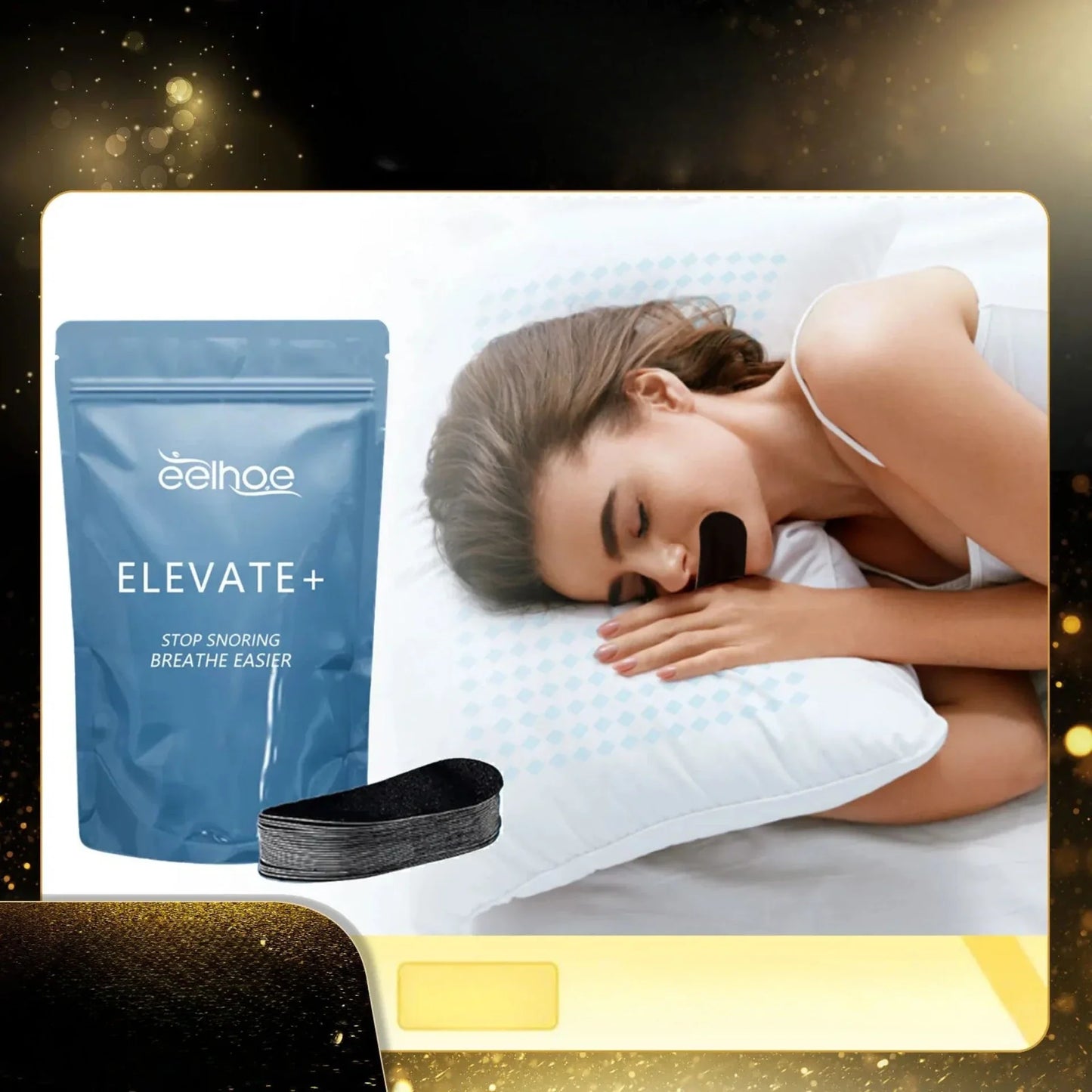 Stop Snoring patch – 30 st andningsplåster för näsa & mun, bättre sömn