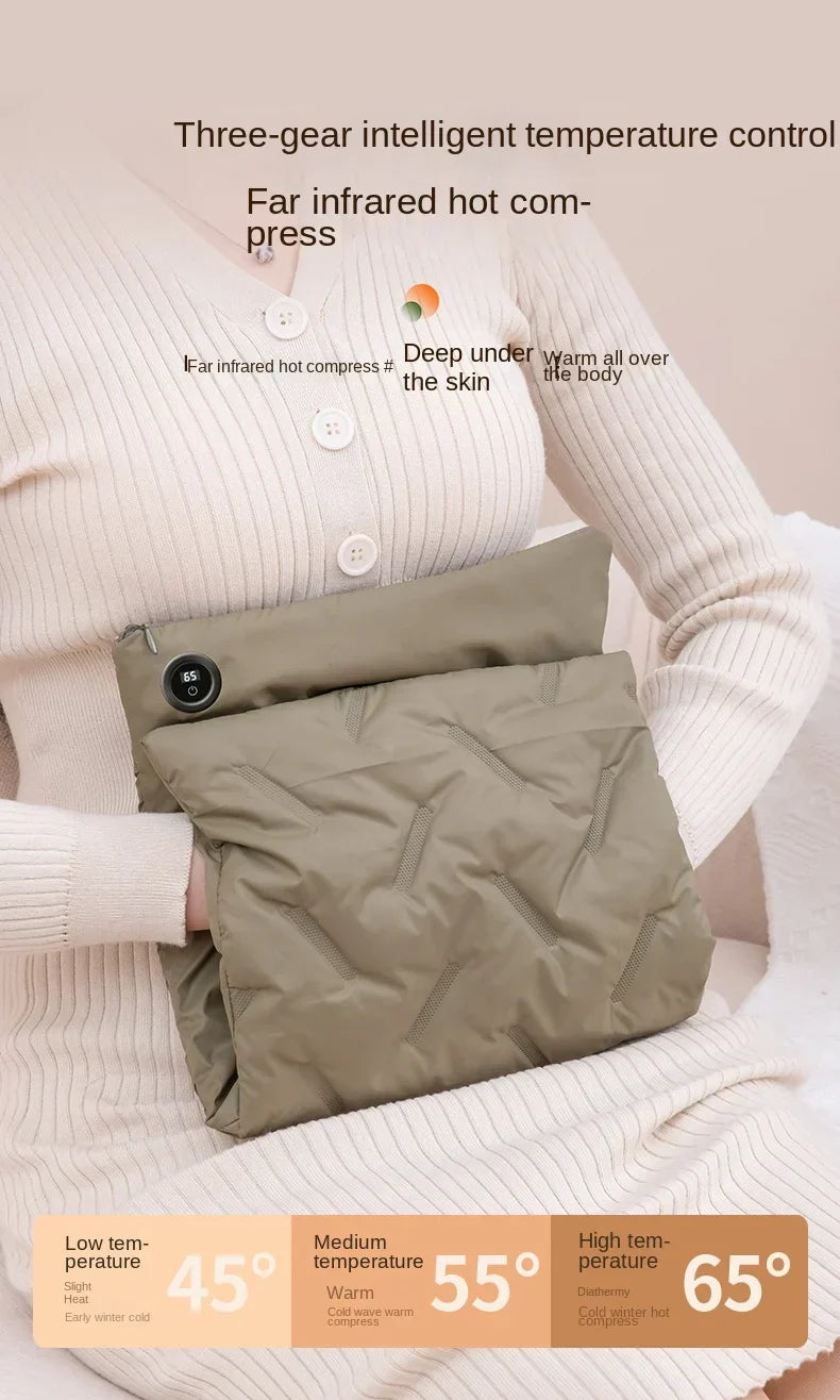 VärmePuff™ – USB Dunvärmedyna med Justerbar Temperatur