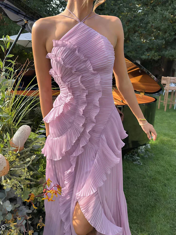 Elegant Off-Shoulder klänning – Öppen Rygg