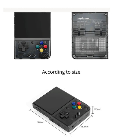 RetroPlay Mini+ – retro spelkonsol för barn & vuxna (3,5” IPS skärm)