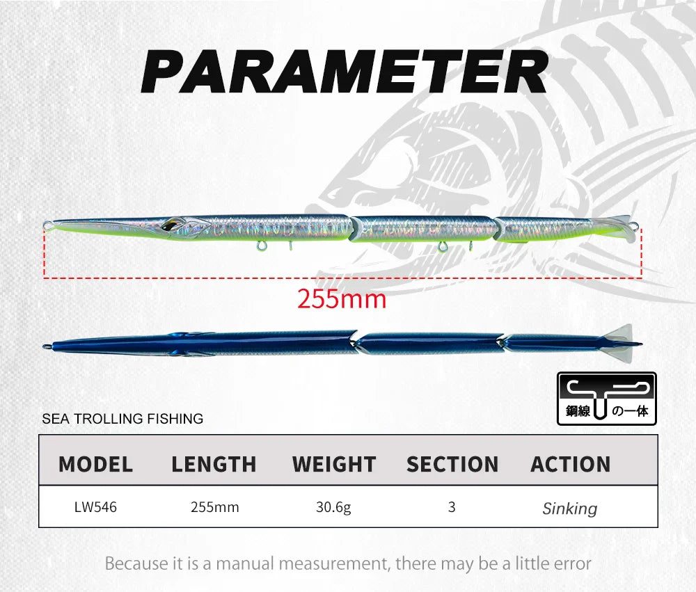 Fiskedrag – Hunthouse 255 jointed swimbait havsöring & seabass